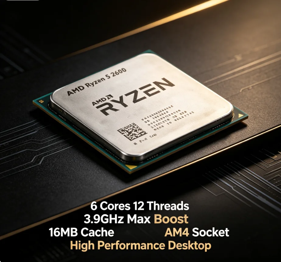 Amd Cpu Ryzen 5 - Processador de Desktop para Jogos AMD