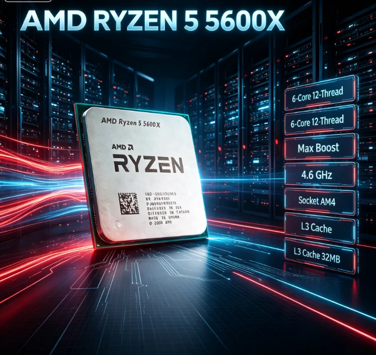 Amd Cpu Ryzen 5 - Processador Desktop AMD Ryzen 5 5600X
