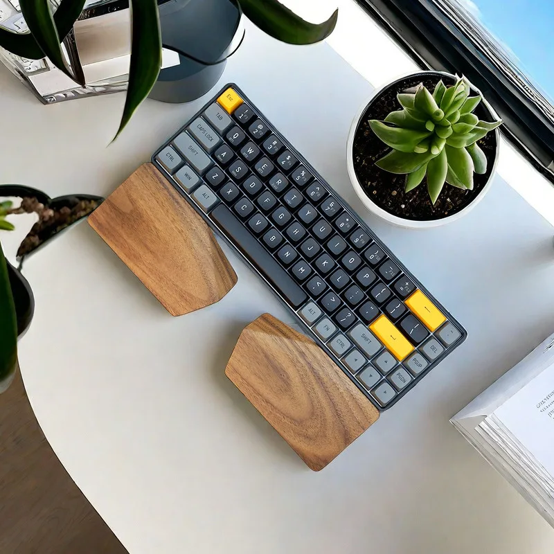 Wrist Rest Wood - Descanso de Pulso Ergonômico Dividido em