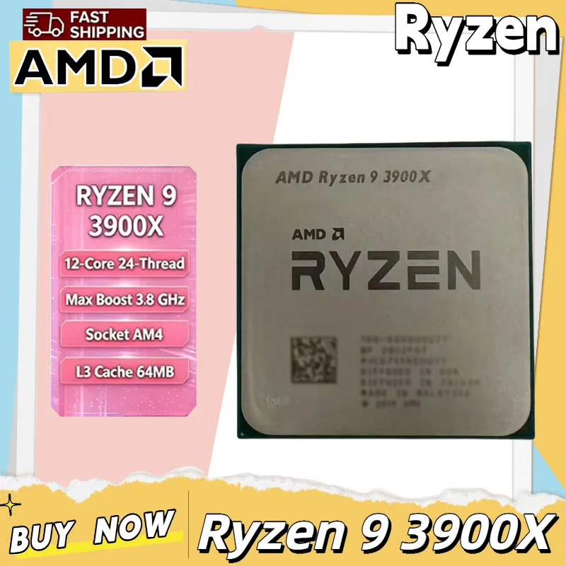 Amd Cpu Ryzen 9 - Processador Desktop AMD Ryzen 9 3900X