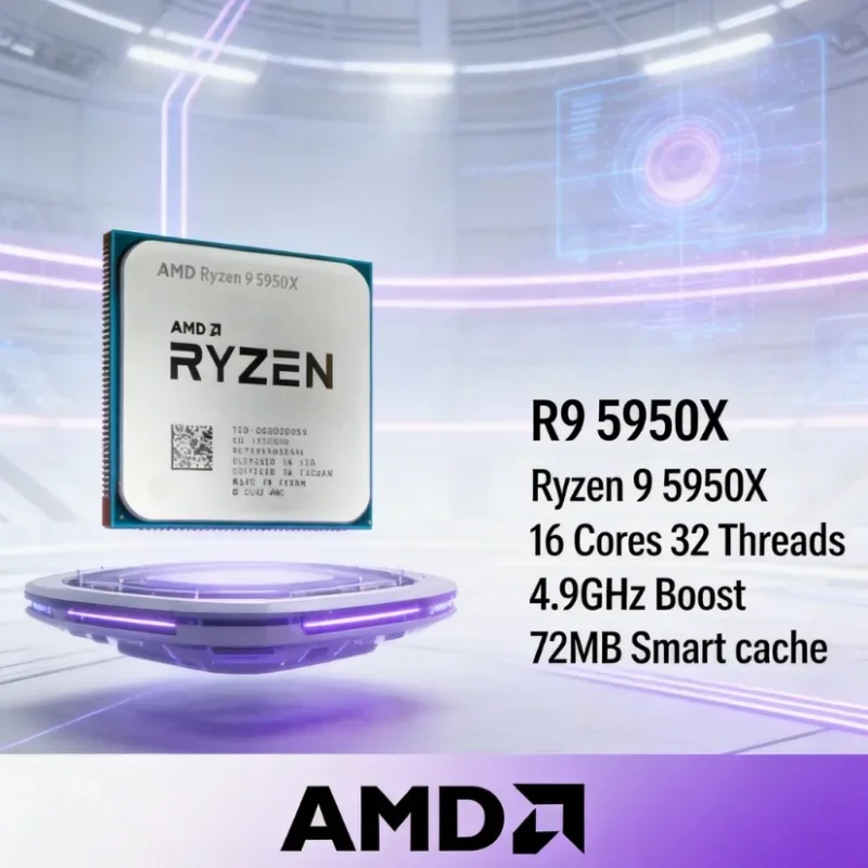 Amd Cpu Ryzen 9 - Processador de Desktop para Jogos AMD