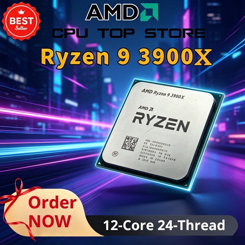 Amd Cpu Ryzen 9 - Processador AMD Ryzen 9 3900X 100%