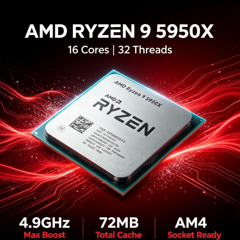 Amd Cpu Ryzen 9 - Processador AM4 AMD Ryzen 9 5950X