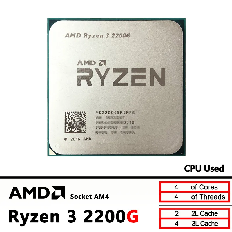 Processador AMD Ryzen 3 2200G  - Amd Cpu Ryzen 5 avaliação e preço