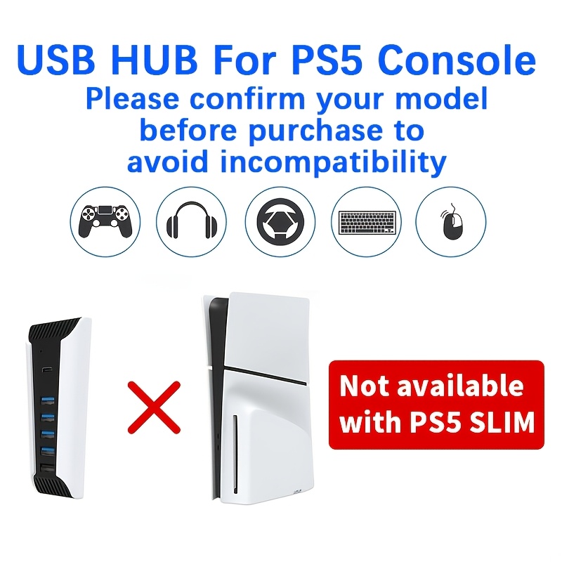 Hub USB 5 em 1 para Console PS - Gaming Keyboard Splitter avaliação e preço