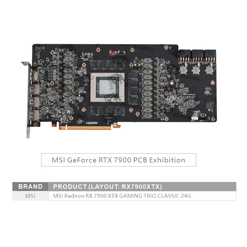 Bykski A-MS7900XTXTRIO-X Bloco - Amd Vga Rx 7900 Xtx avaliação e preço