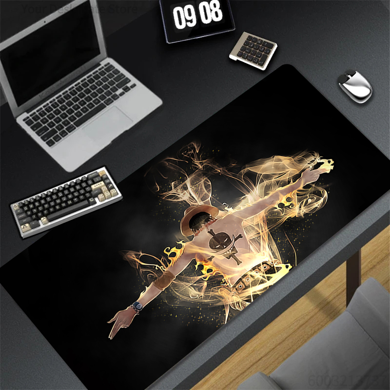 Mouse Pad Flame Anime Ace Mous - Gaming Keyboard Easy To Clean avaliação e preço