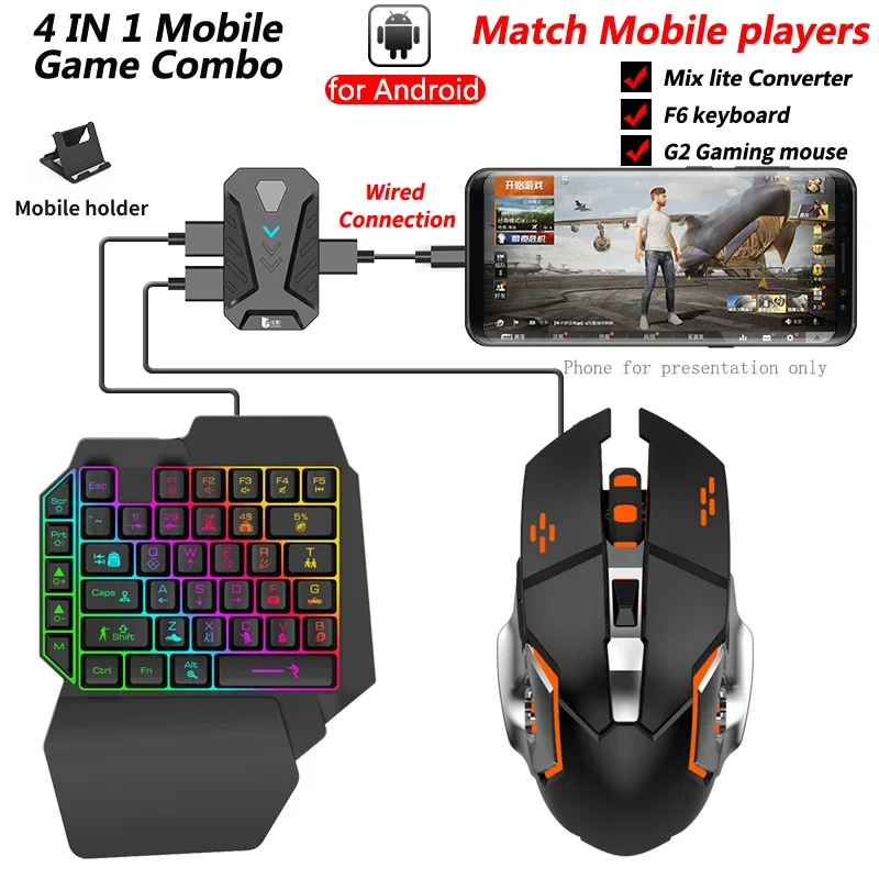 Gamepad Mixlite em estoque par - Gaming Keyboard And Mouse Mobile avaliação e preço
