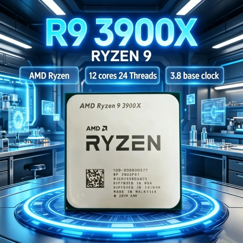 Processador AMD Ryzen 9 3900X  - Amd Cpu Ryzen 9 avaliação e preço