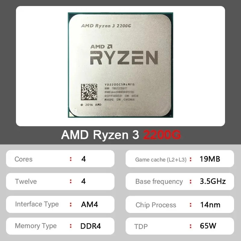 Processador AMD Ryzen 3 2200G  - Amd Cpu Ryzen 5 avaliação e preço