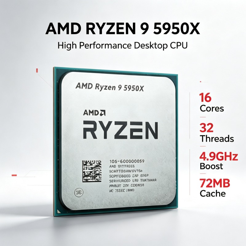 Processador AMD Ryzen 9 5950X  - Amd Cpu Ryzen 9 avaliação e preço