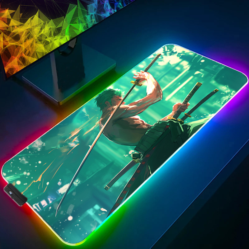 Uma peça zoro mouse pad rgb ac - Gaming Keyboard Nearby avaliação e preço