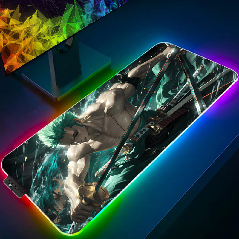 Uma peça zoro mouse pad rgb ac - Gaming Keyboard Nearby avaliação e preço
