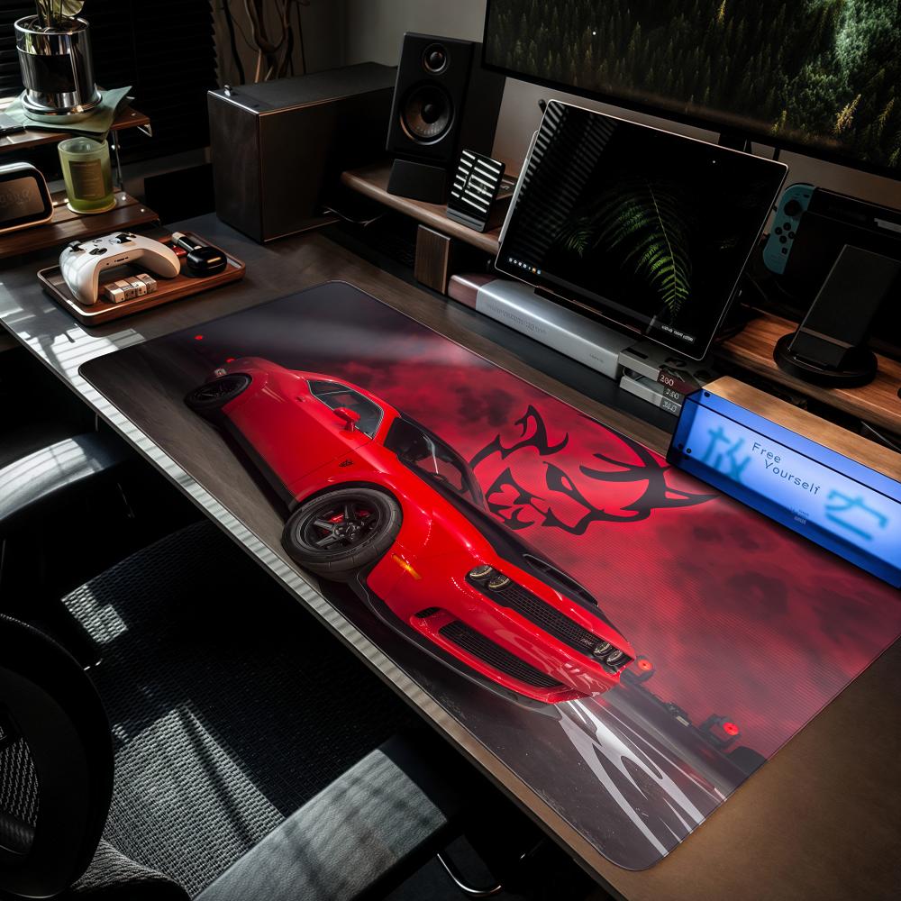 D-dodges carro legal mouse pad - Gaming Keyboard Easy To Clean avaliação e preço
