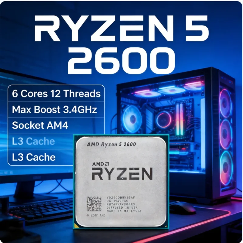 Processador AMD Ryzen5 2600 R5 - Amd Cpu Ryzen 5 avaliação e preço