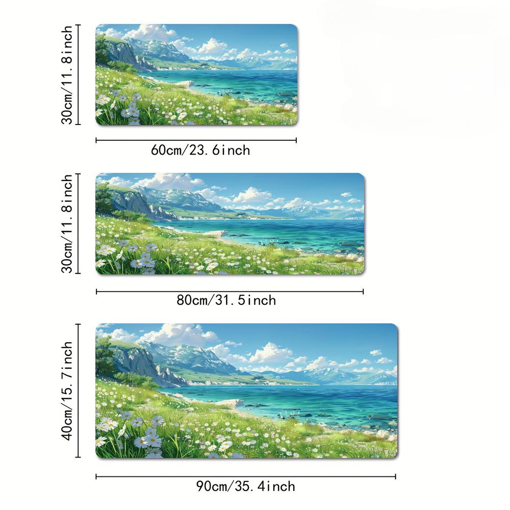 Mouse Pad com Tema de Paisagem - Gaming Keyboard Easy To Clean avaliação e preço