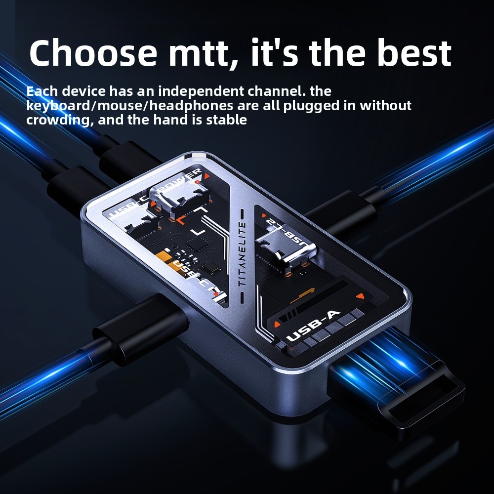 HMHUB HUBLite U Hub USB Multif - Gaming Keyboard Splitter avaliação e preço