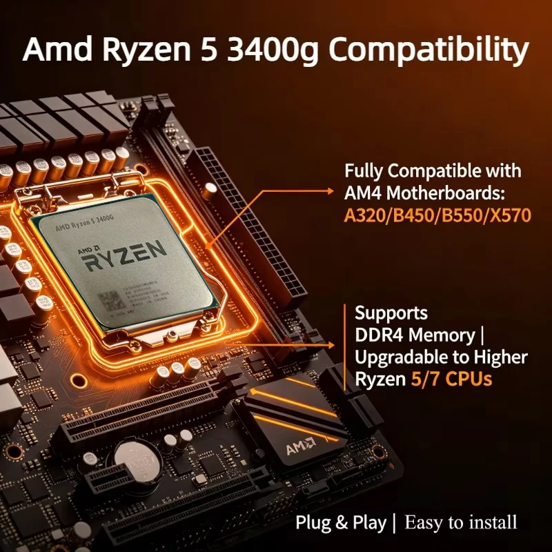 Processador AMD Ryzen 5 3400G  - Amd Cpu Ryzen 5 avaliação e preço